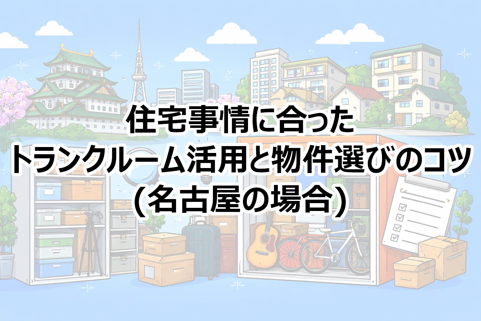 住宅事情に合ったトランクルーム活用と物件選びのコツ