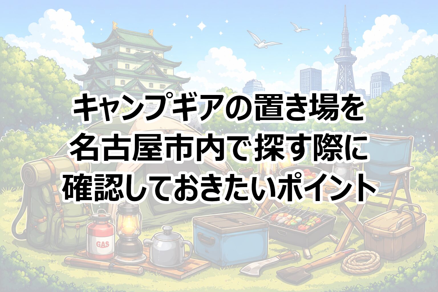 名古屋でのキャンプギア保管